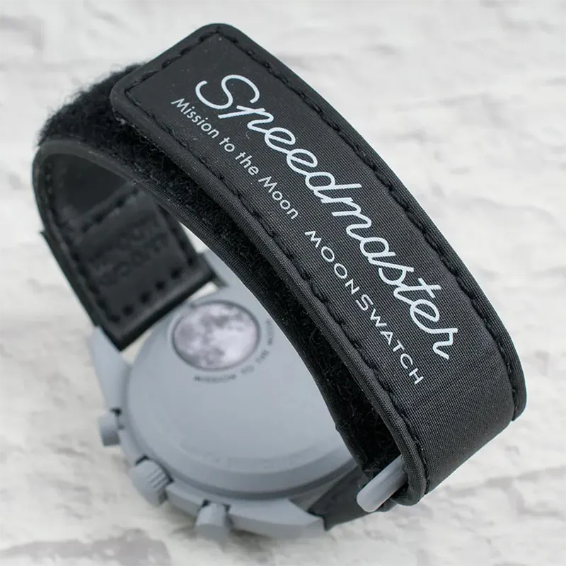 Omega x Swatch 1965 Chronograph Black Men's Watch- S033M100